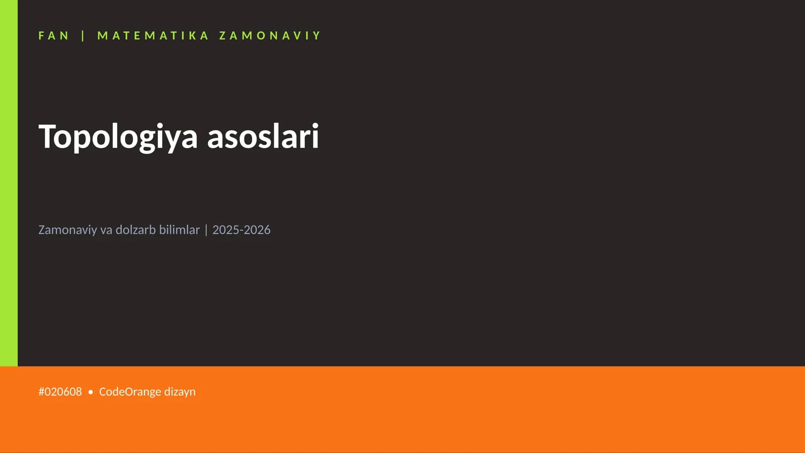 Topologiya asoslari