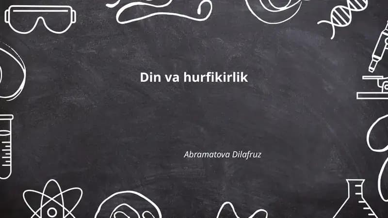 Din va hurfikirlik