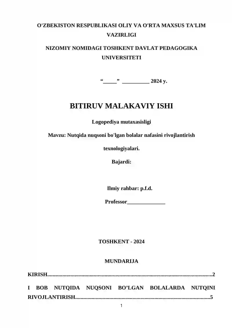 Logopediya mutaxasisligi