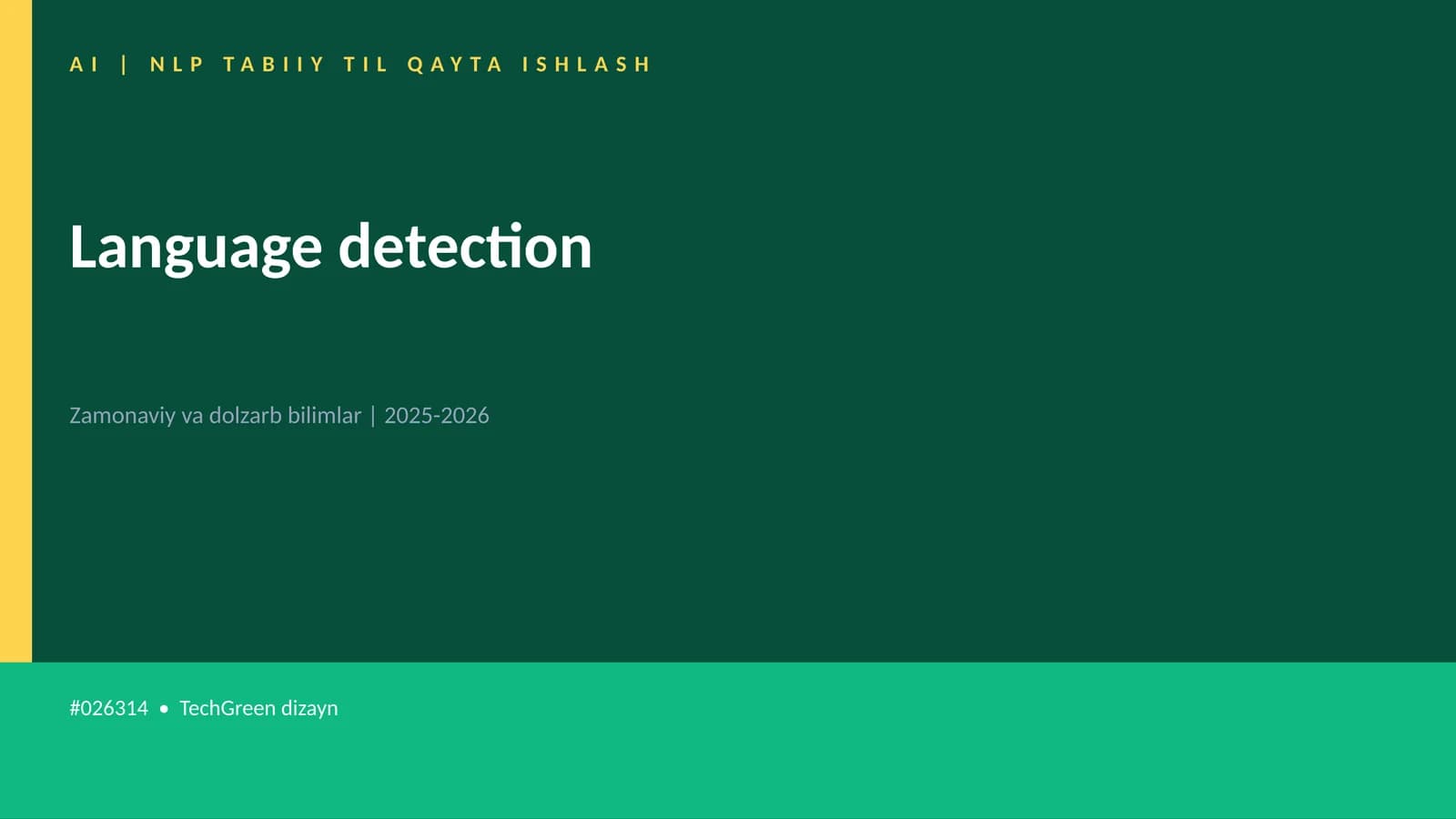 NLP TABIIY TIL QAYTA ISHLASH