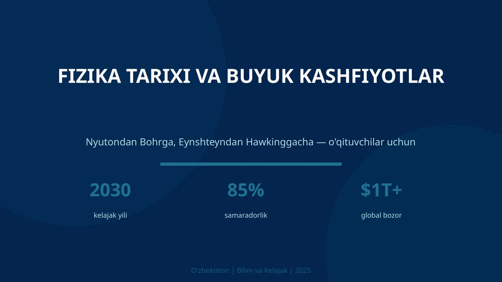 FIZIKA TARIXI VA BUYUK KASHFIYOTLAR