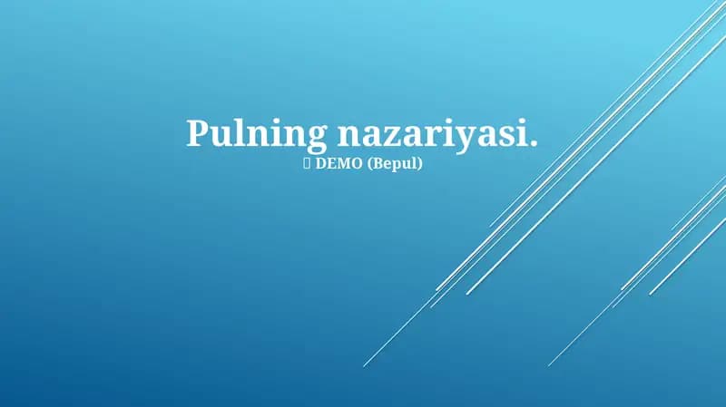 Pulning nazariyasi