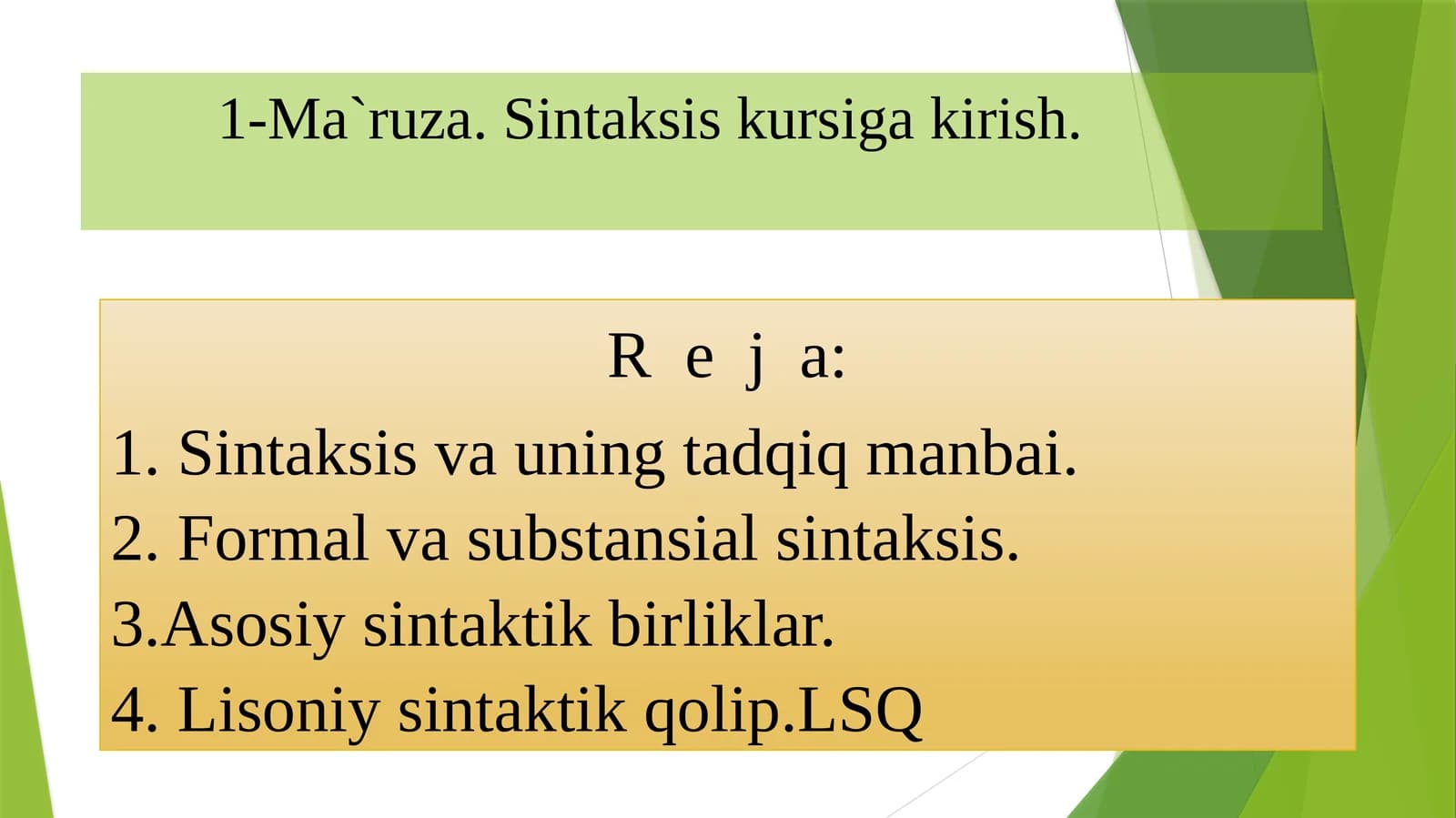 1-Ma`ruza.Sintaksis kursigakirish