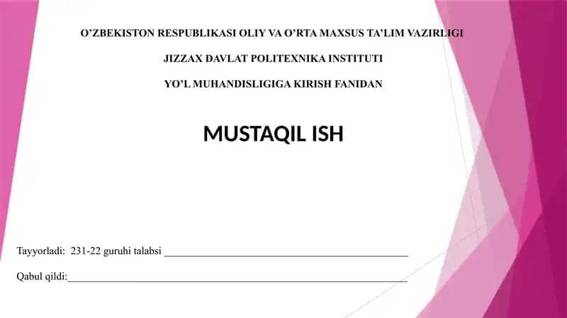 Tonnellarning geotexnik xususiyatlari