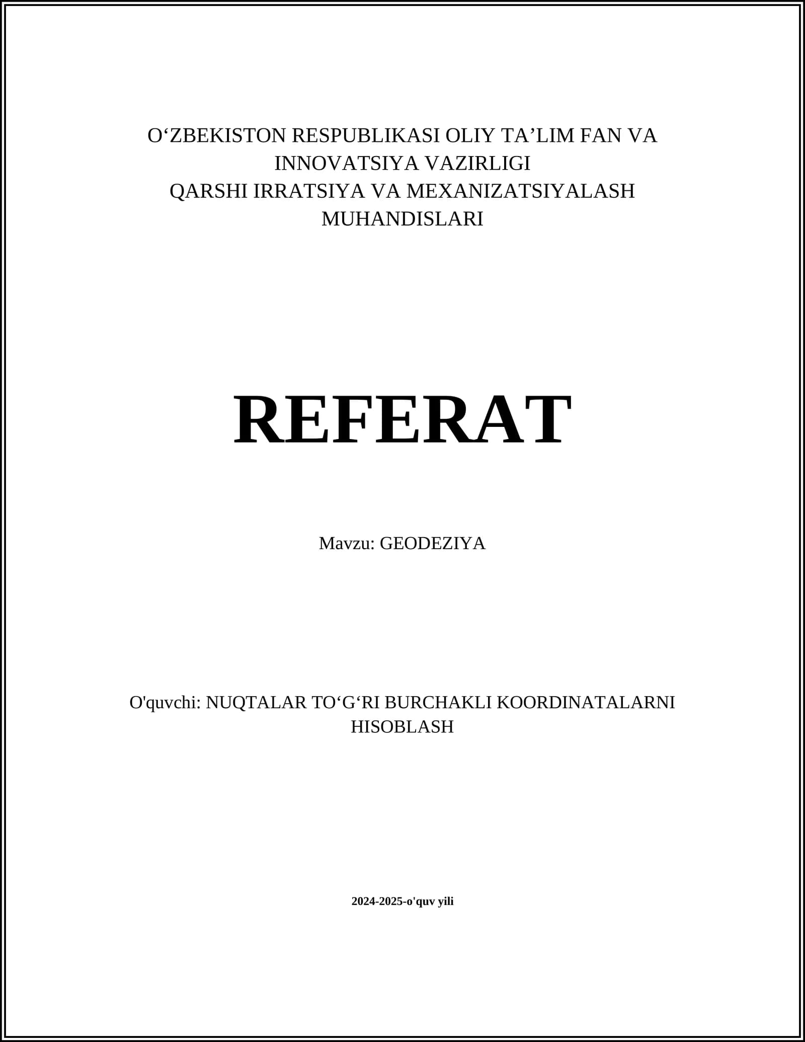 GEODEZIYA