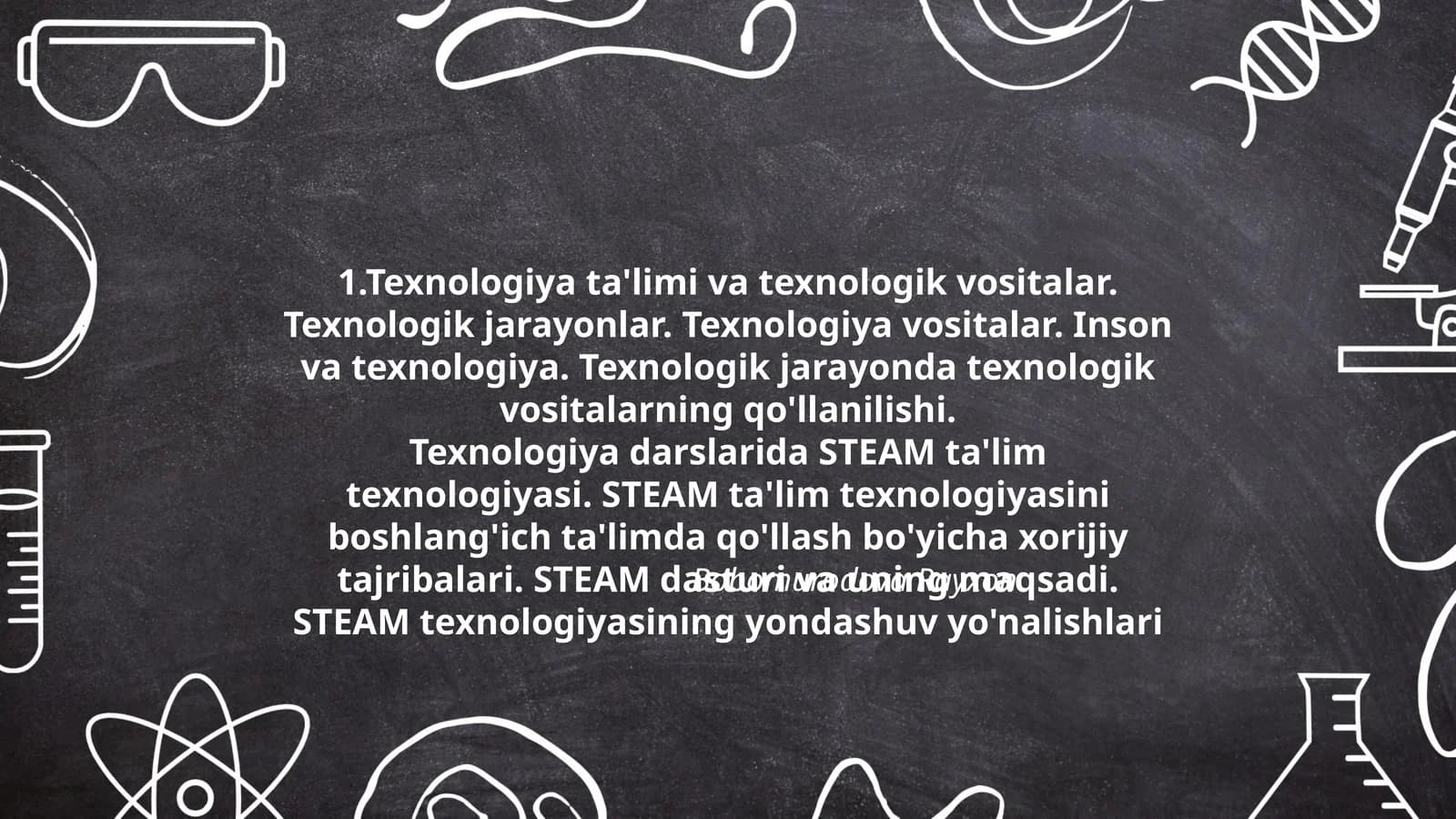 STEAM ta'lim texnologiyasi