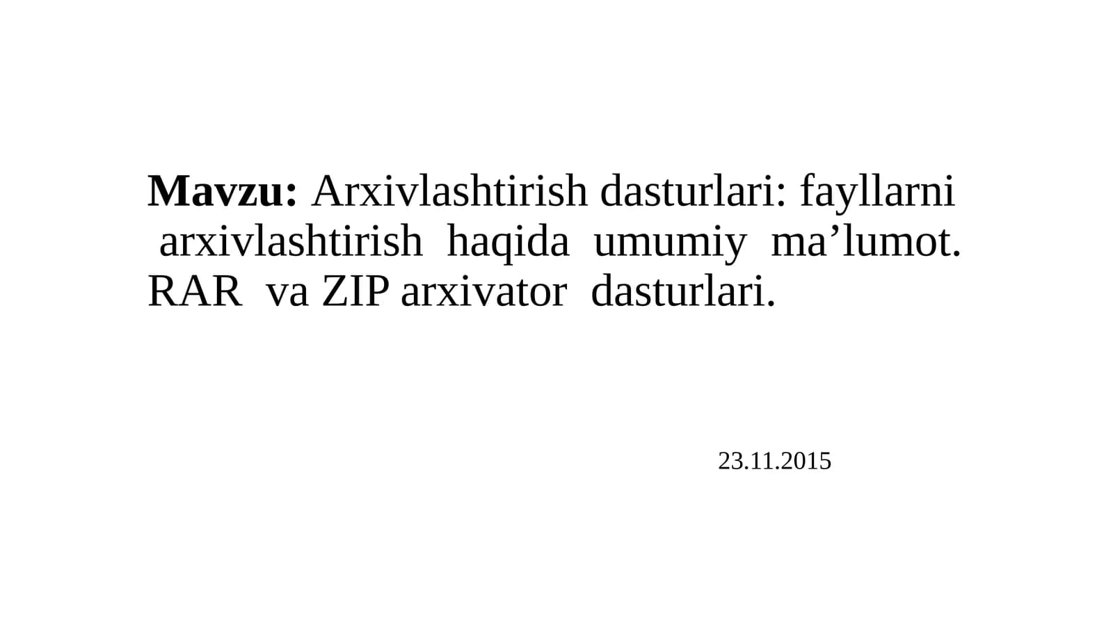 Arxivlashtirishdasturlari