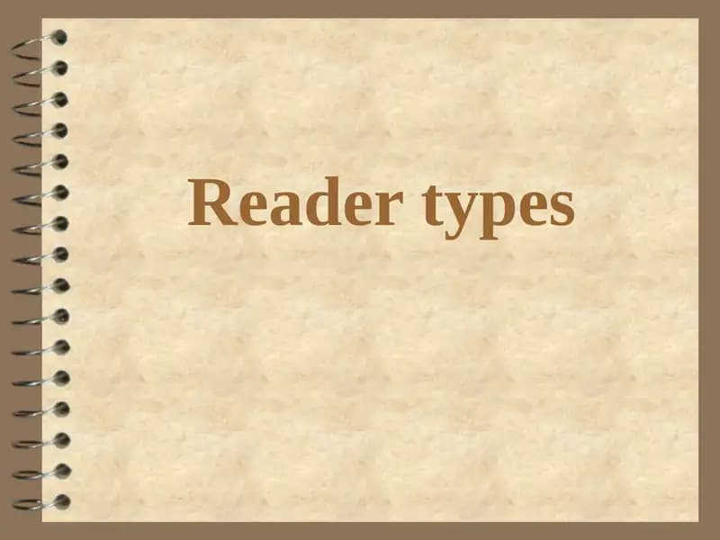 Reader types