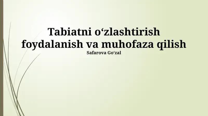 Yashil texnologiyalar