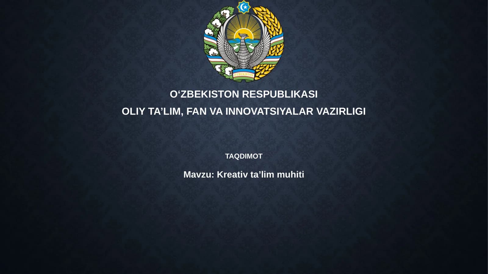 Kreativ ta’lim muhiti