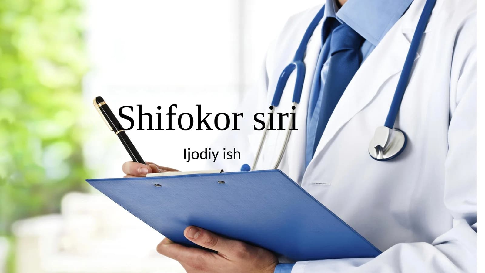 Shifokorlik kasbi