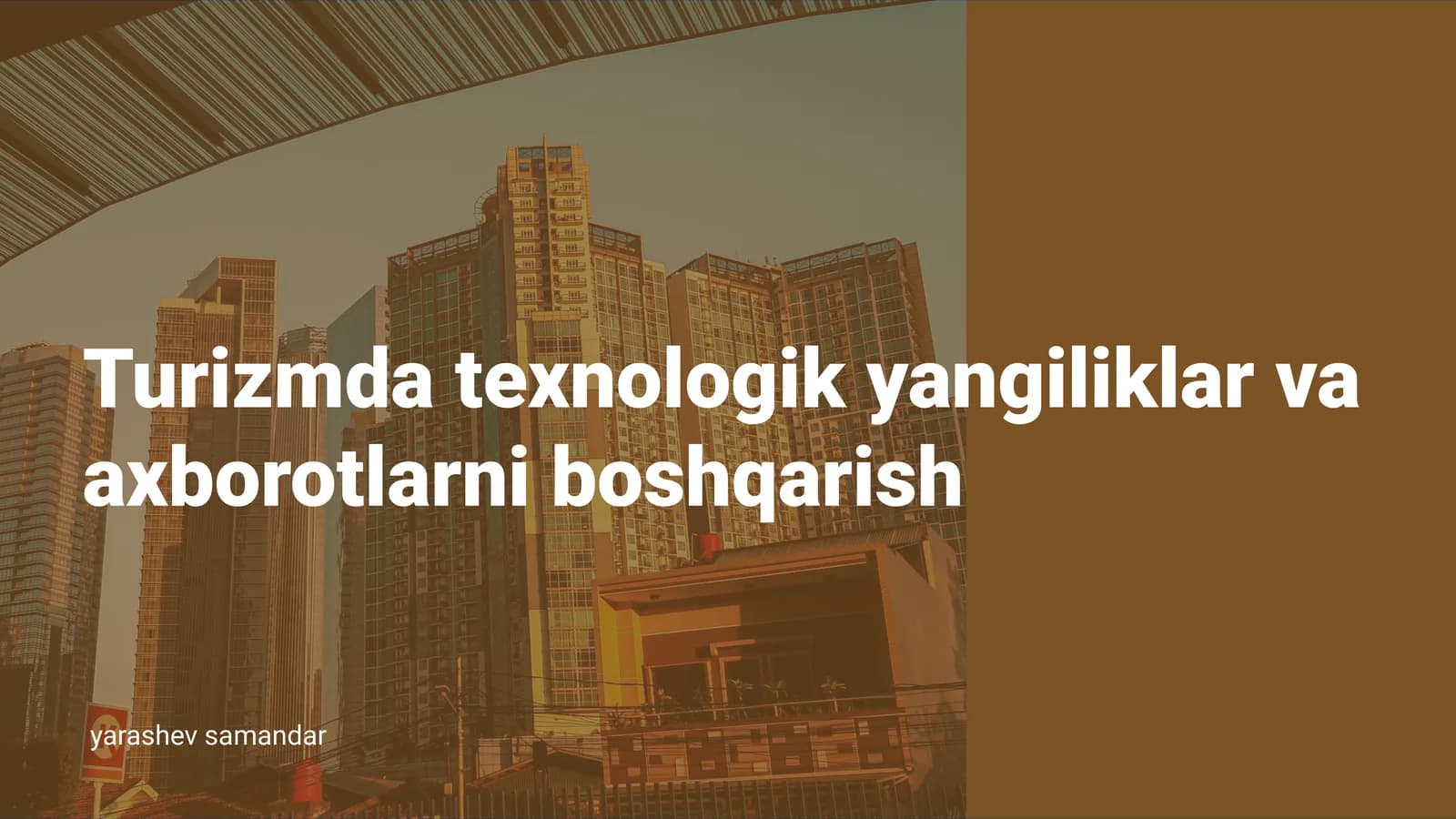Zamonaviy Texnologiyalar Tushunchasi