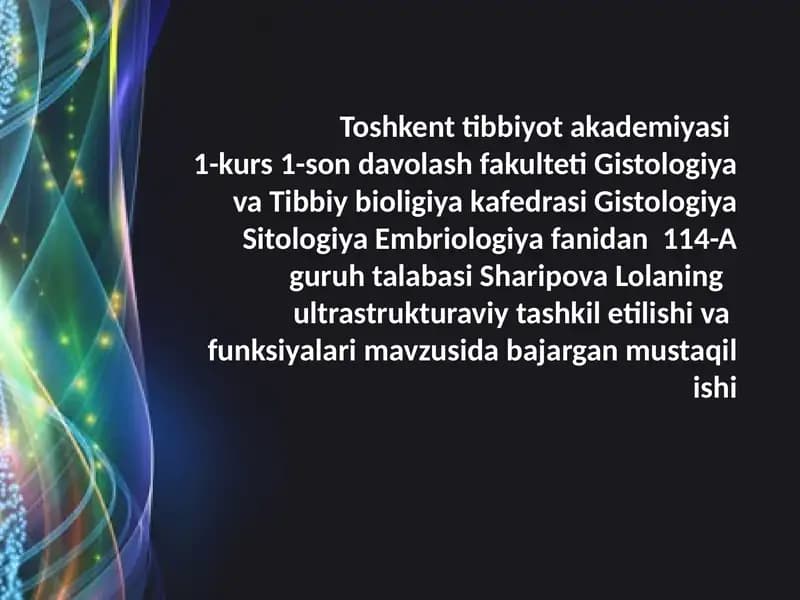Gistologiya, Sitologiya, Embriologiya