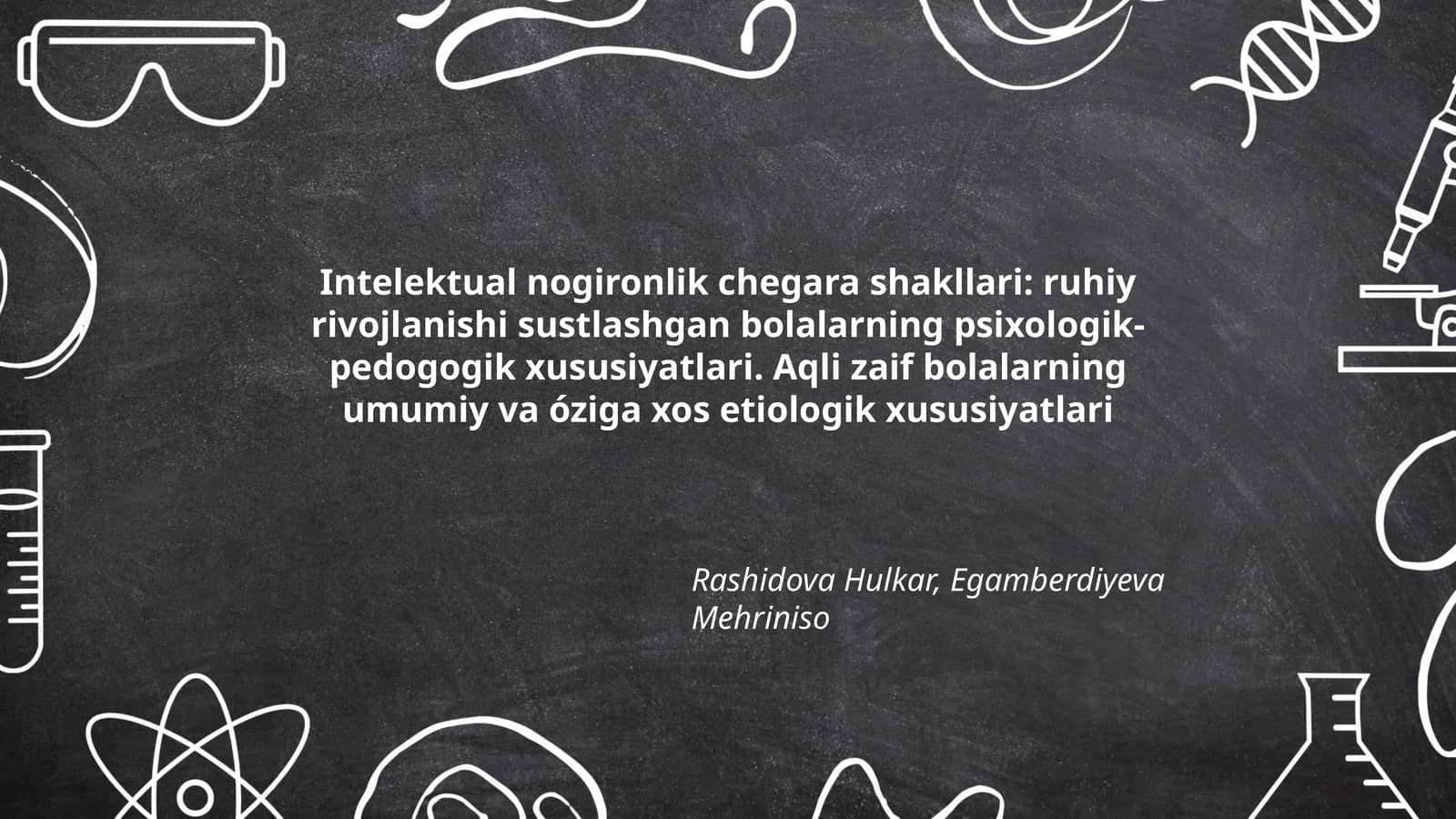 Intelektual nogironlik chegara shakllari