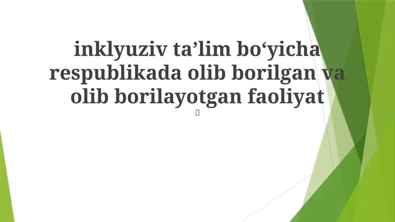 Respublika Inklyuziv Ta'lim Strategiyasi