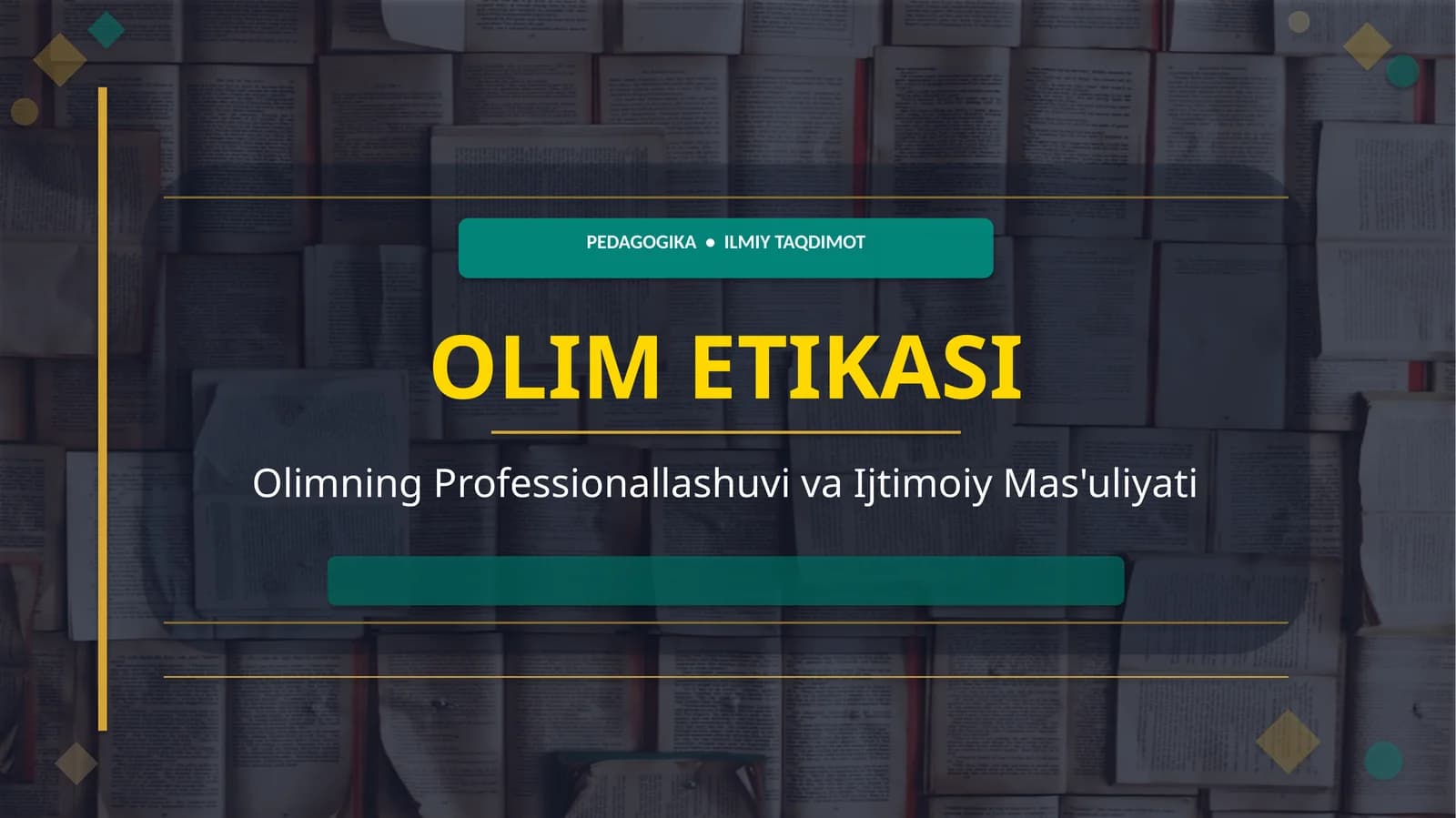 Olim Etikasi, Olimning Professionallashuvi va Ijtimoiy Mas'uliyati