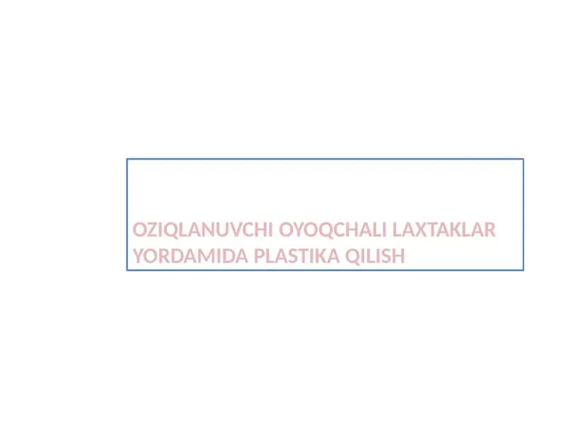 Oziqlanuvchi Oyoqchali Laxtaklar