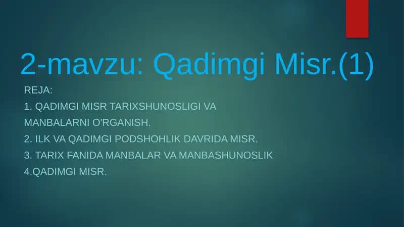 Qadimgi Misr