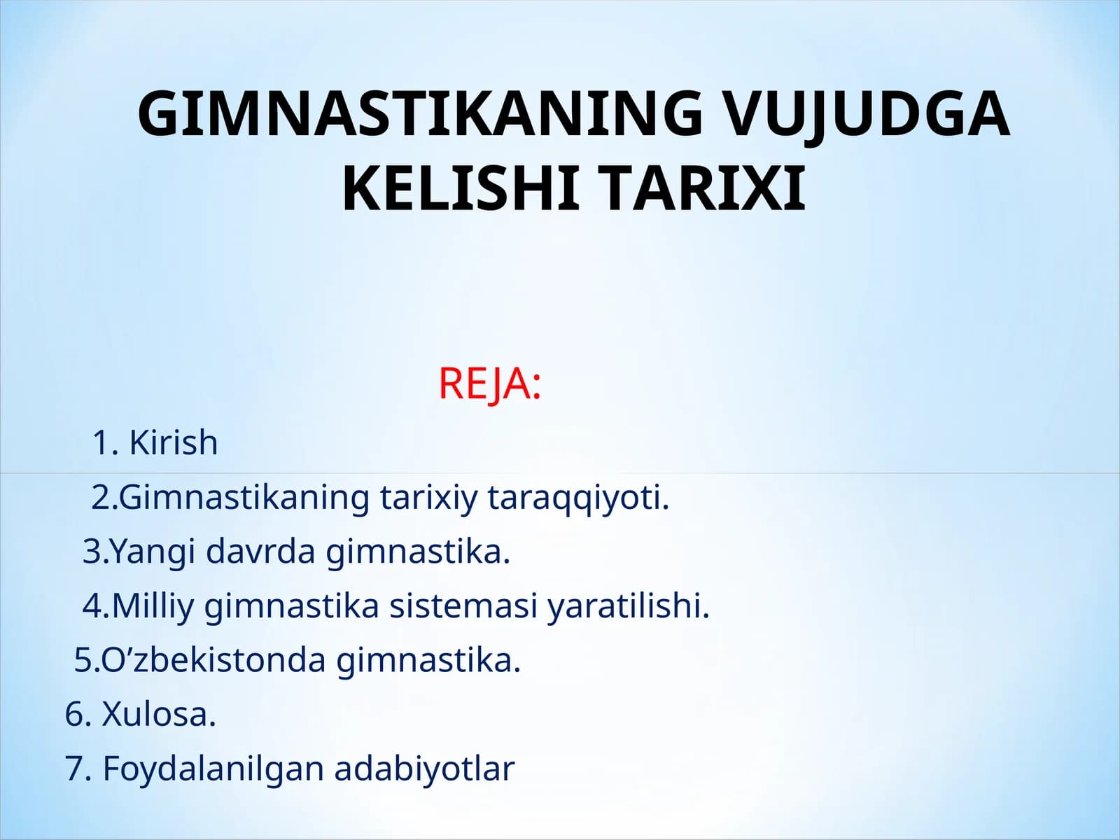 Gimnastikaning Vujudga Kelishi Tarixi