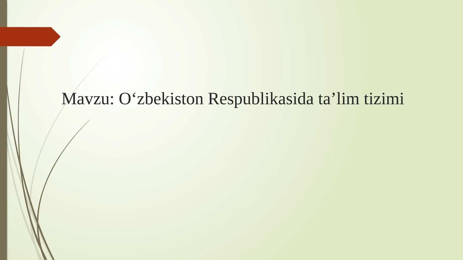 O‘zbekiston Respublikasi data’lim tizimi