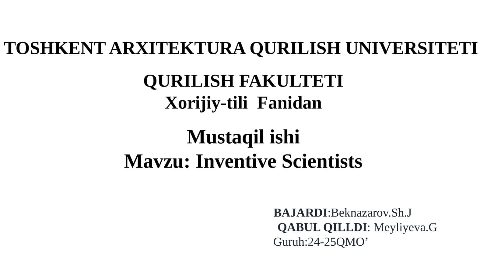 Inventive Scientists