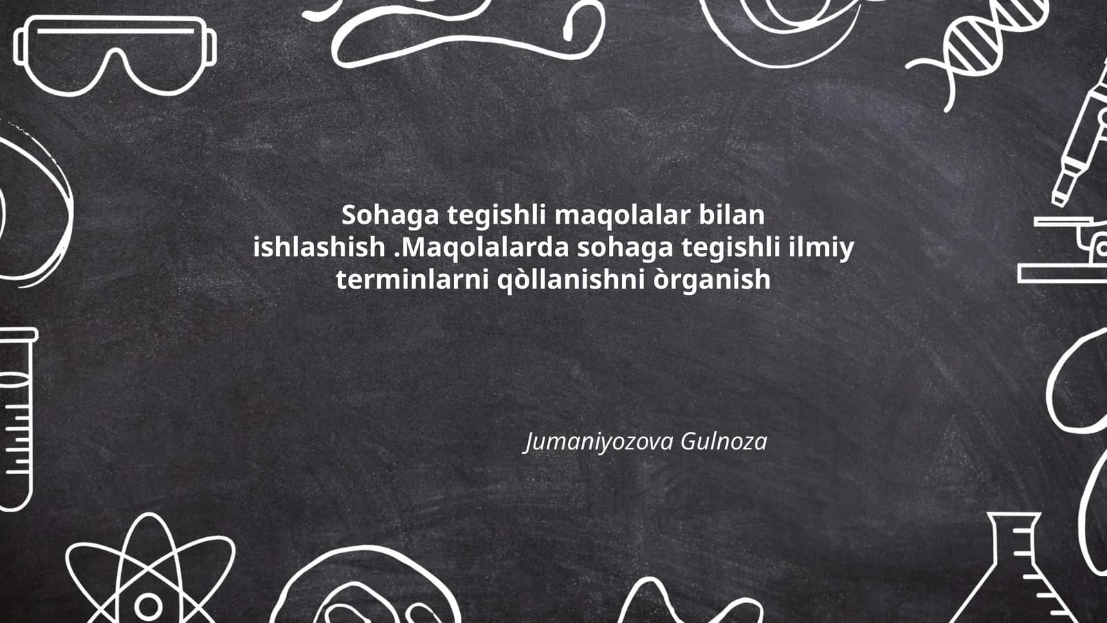 Sohaga oid ilmiy terminologiya