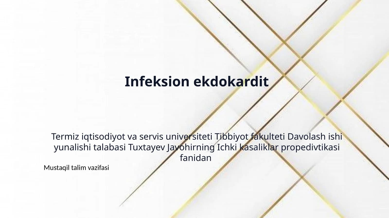 Infeksion ekdokardit