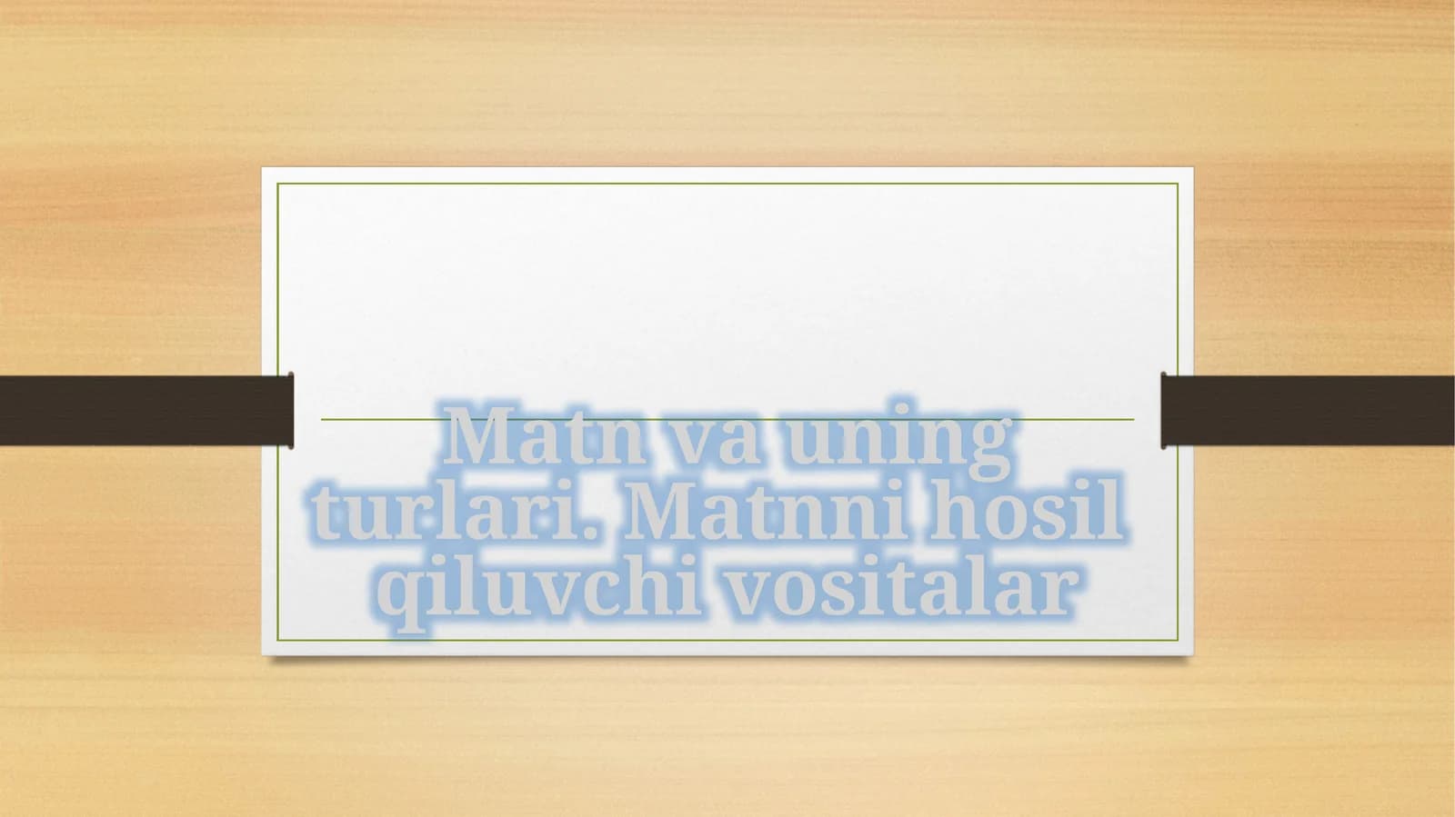 Matnvauning turlari