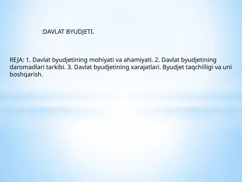 Davlat Byudjeti