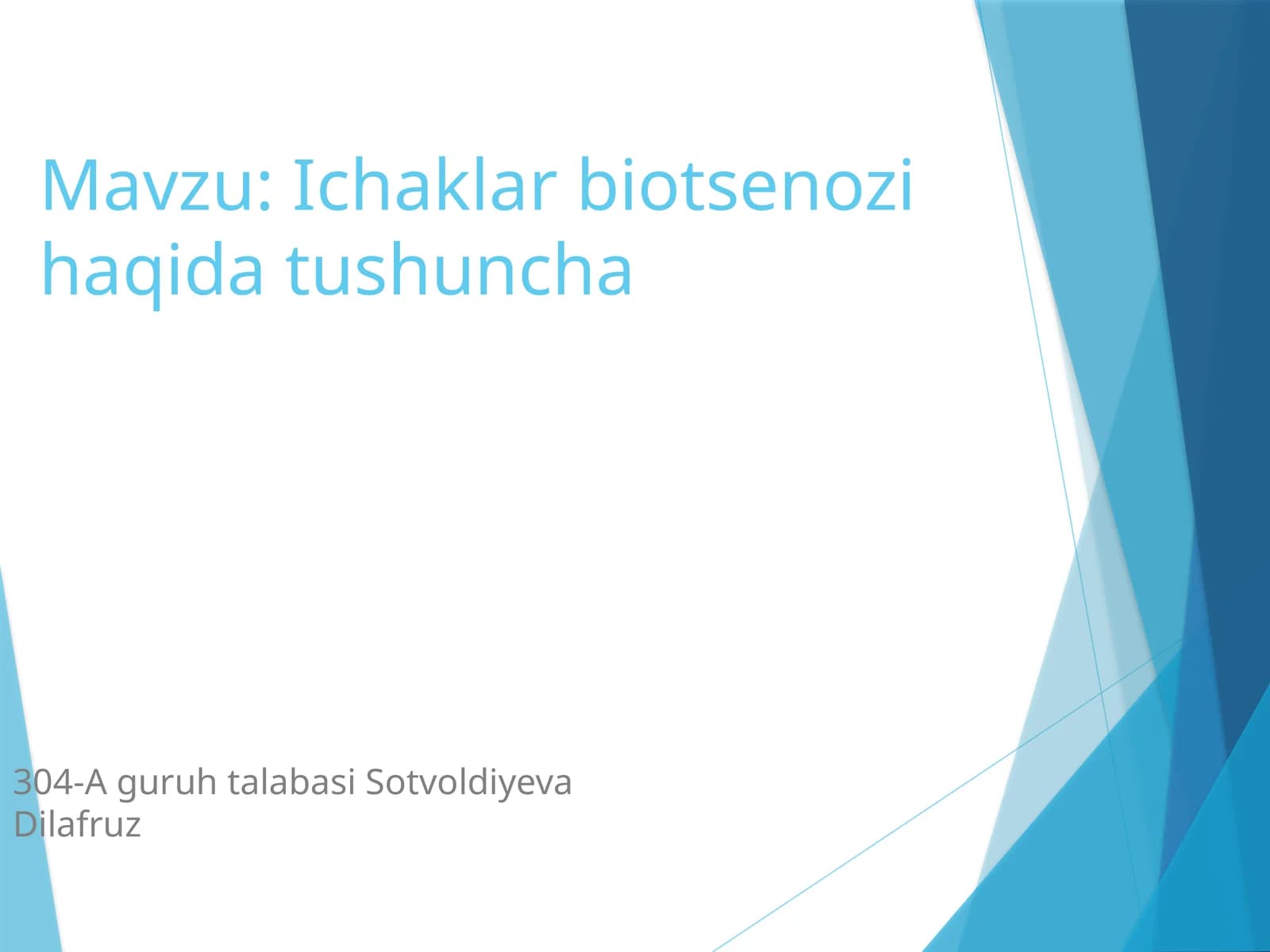 Ichaklarbiotsenozihaqidatushuncha