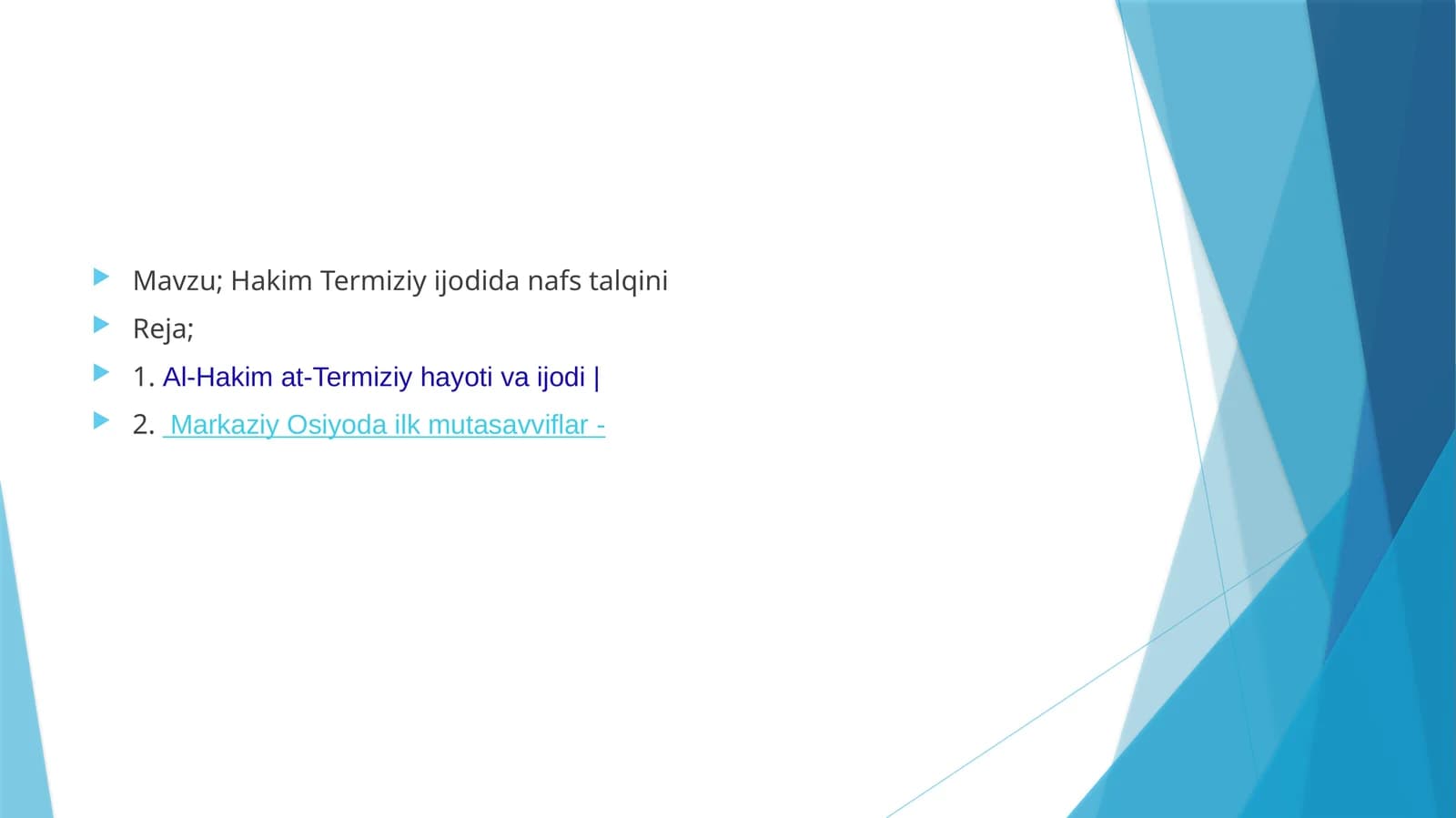 Hakim Termiziy jodidan afstalqini