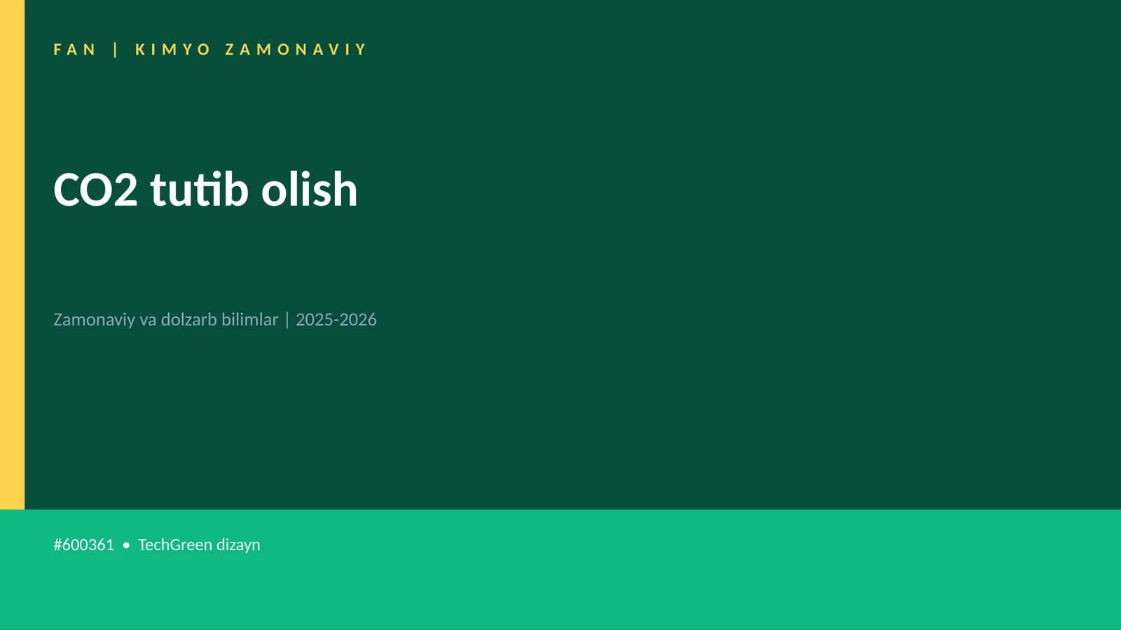 CO2 tutib olish