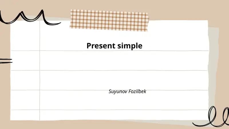 Present simple