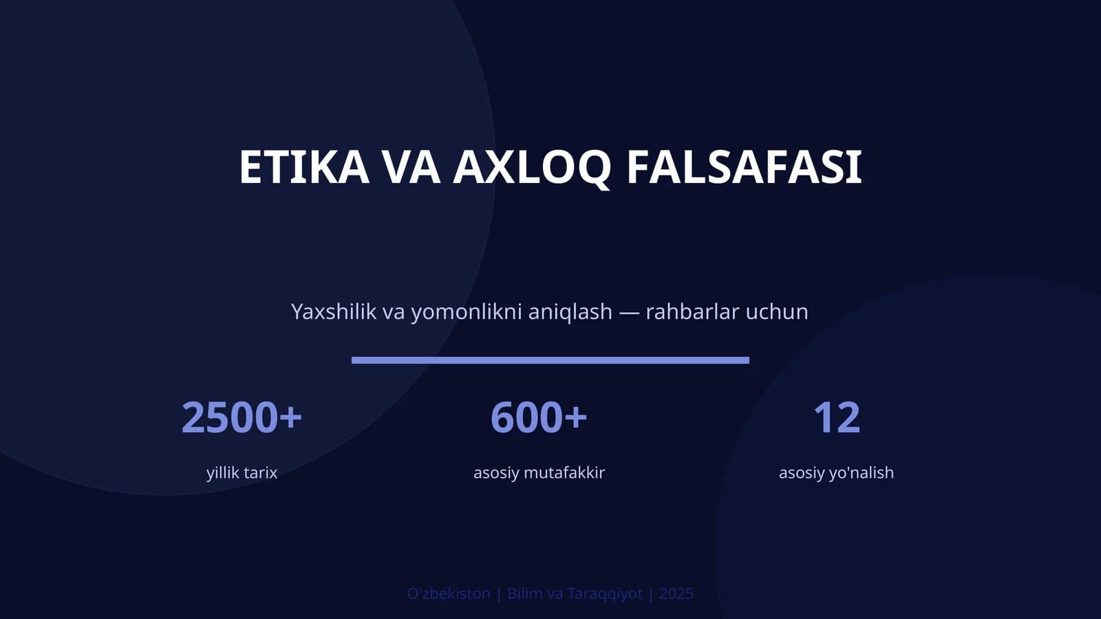 ETIKA VA AXLOQ FALSAFASI