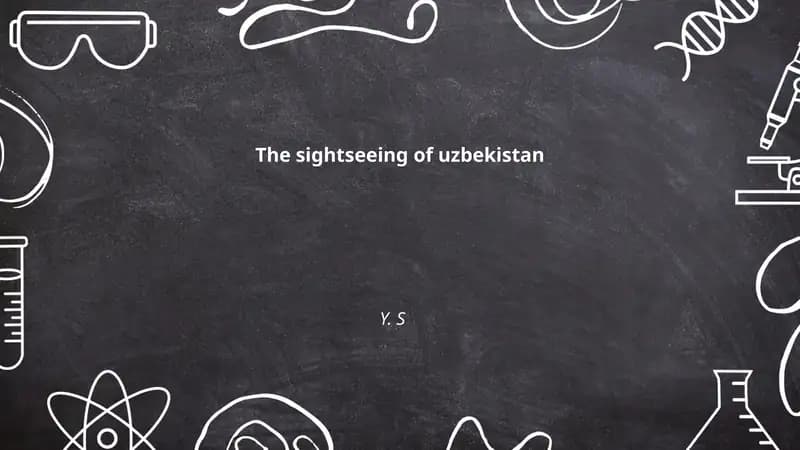 The sightseeing of Uzbekistan