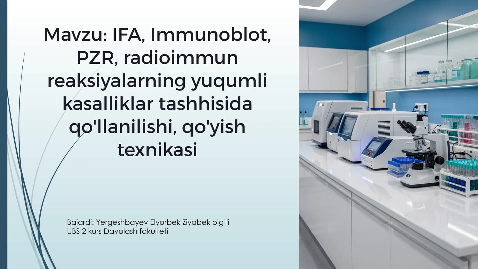 Immunologik va molekulyar diagnostika usullari