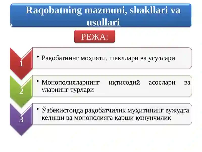 Рақобатнинг маънавий асослари