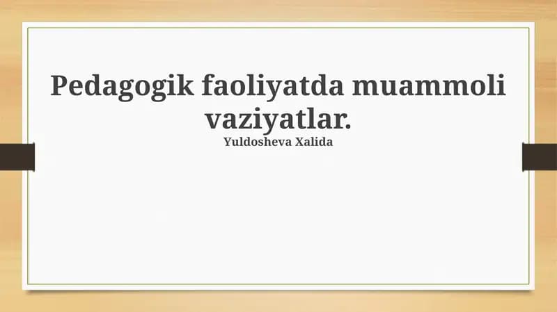 Pedagogik etikani buzilishi