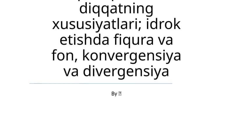Dobrining diqqat haqida qarashlari