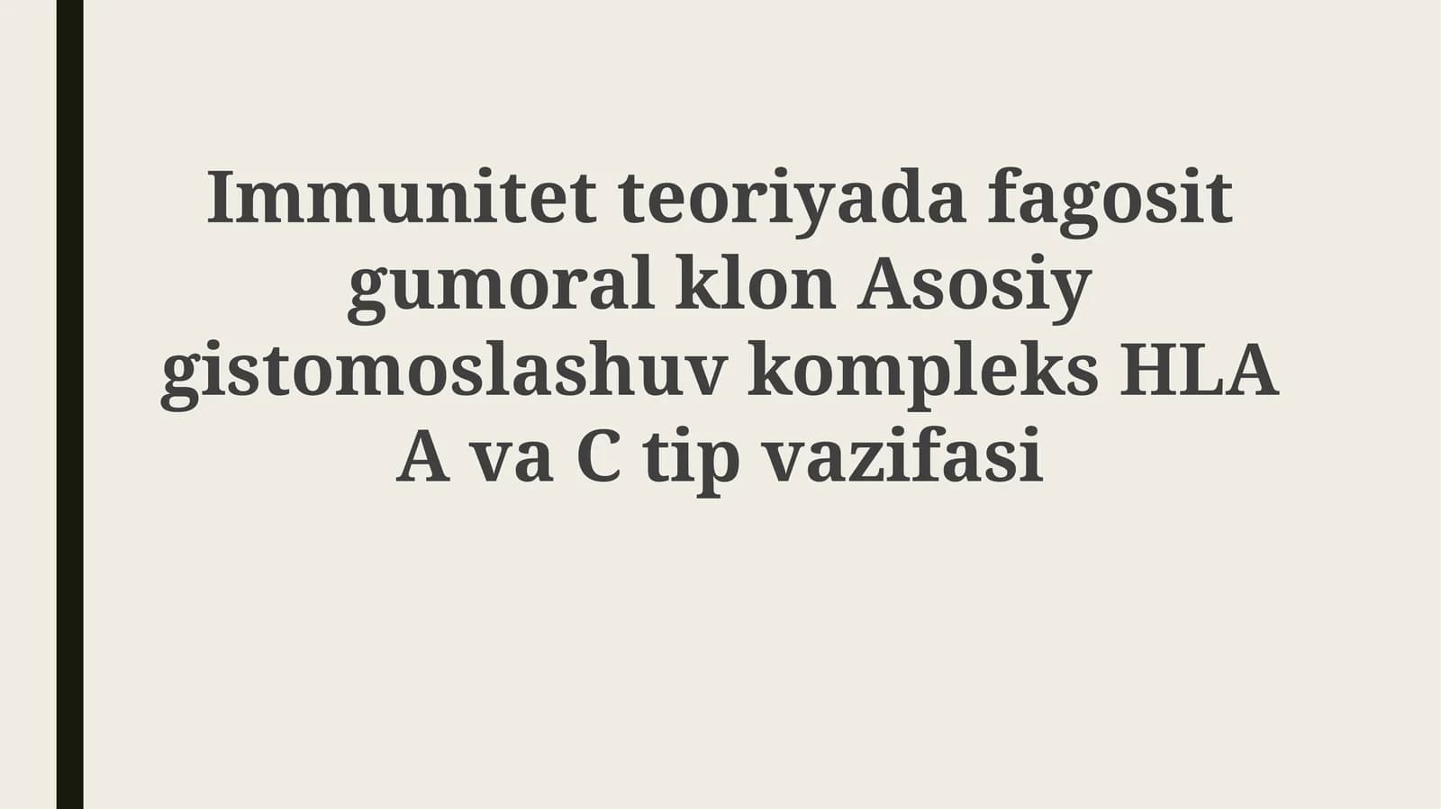 Immunitet nazariyasi
