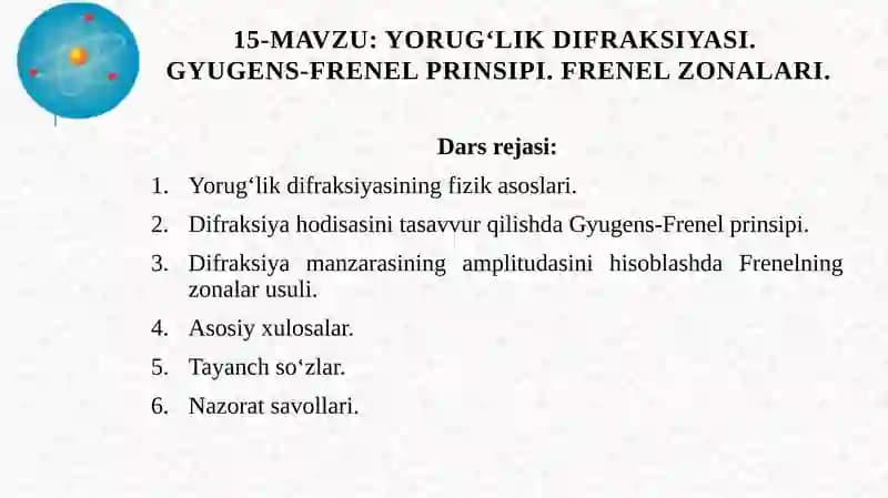 Yorug‘lik difraksiyasi