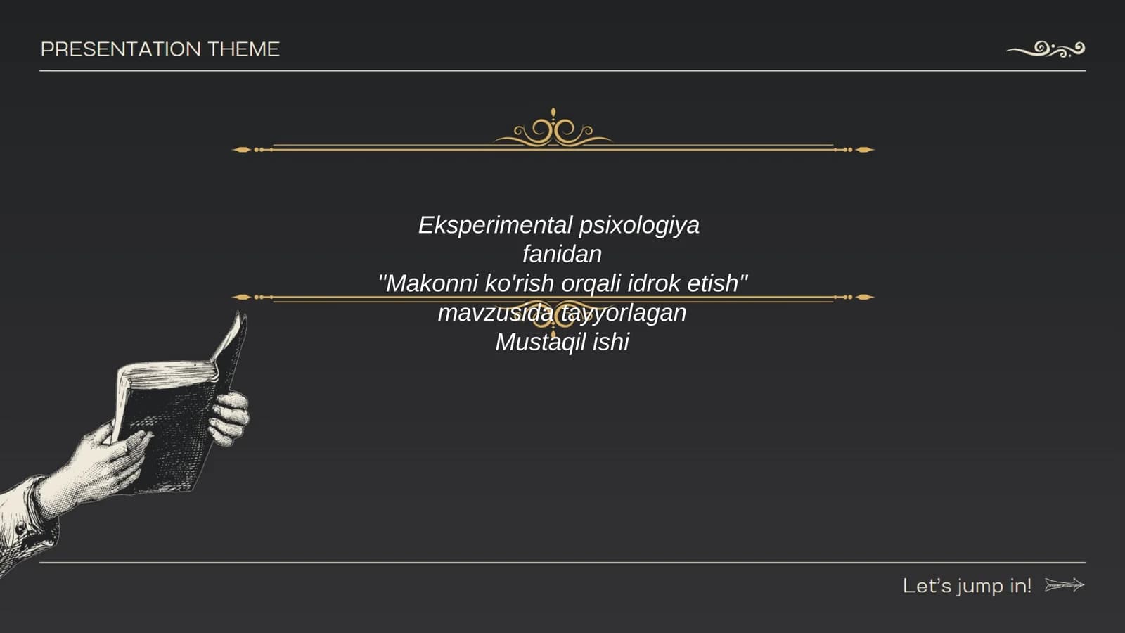 Makonni ko'rish orqali idrok etish
