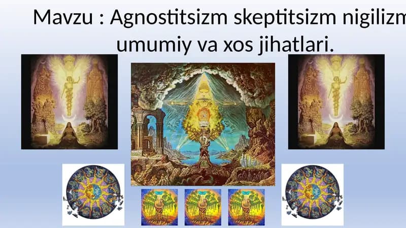 Agnostitsizm skeptitsizm nigilizm