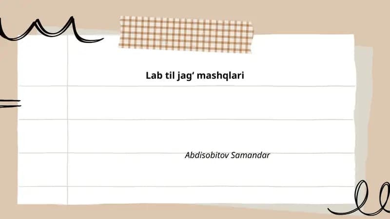 Lab til jagʻ mashqlari