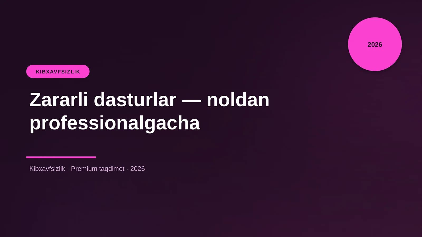 Zararli dasturlar — noldan professionalgacha