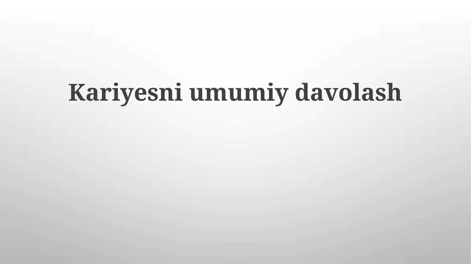 Kariyesniumumiydavolash