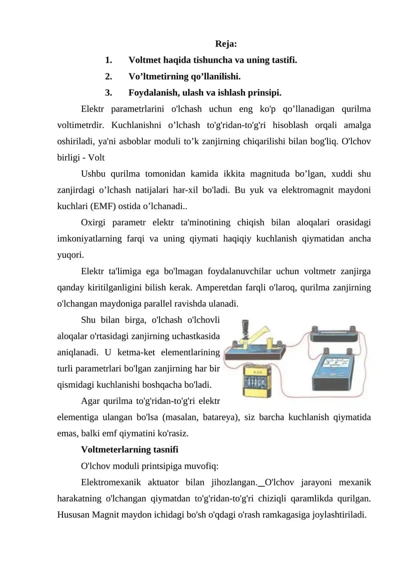 Voltmetr