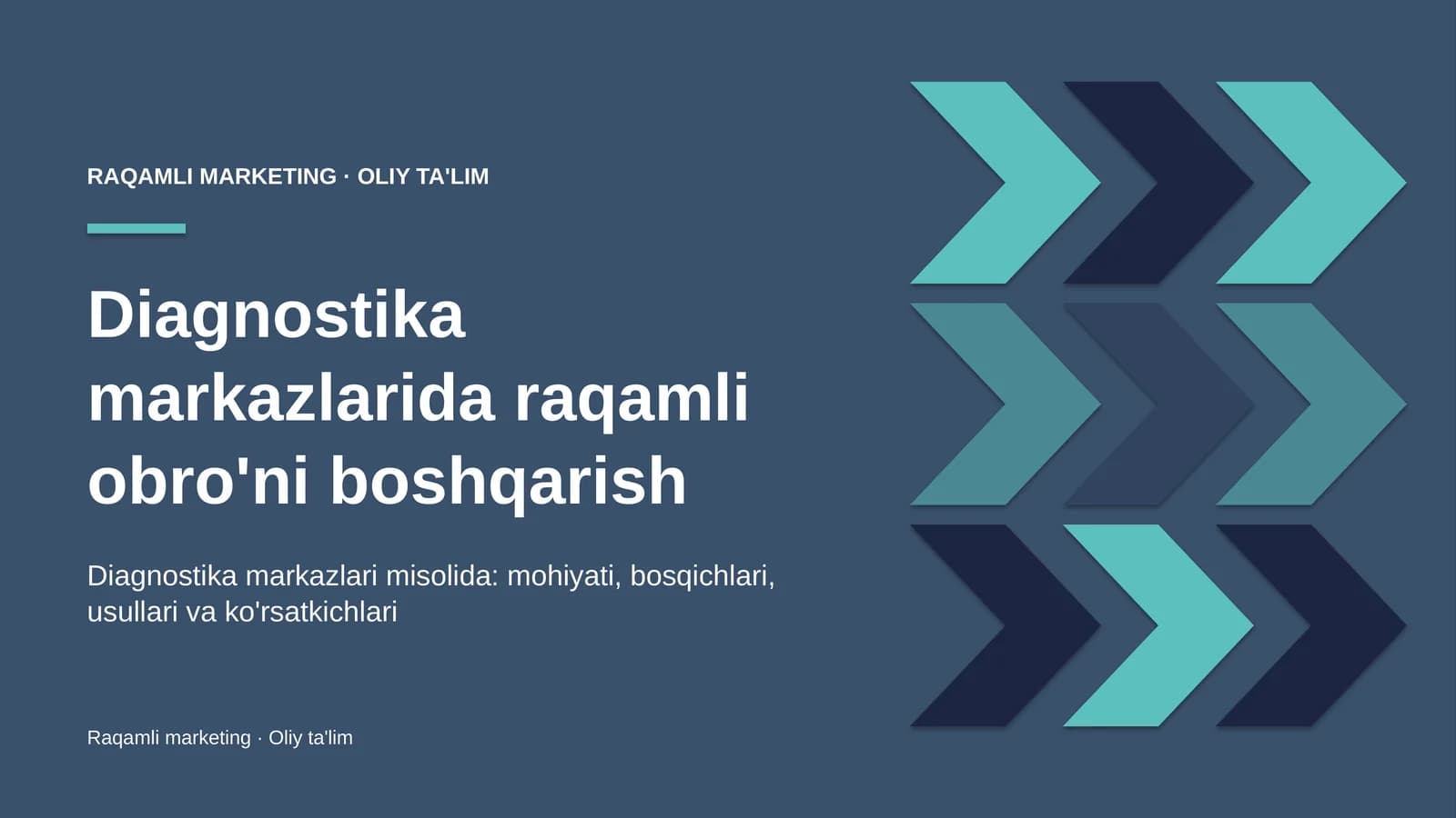 diagnostika markazlarida raqamli obro'ni boshqarish 3934