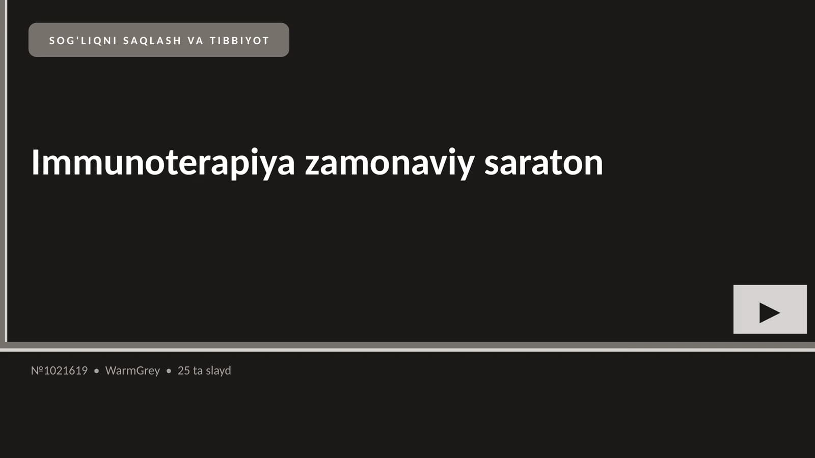 Immunoterapiya zamonaviy saraton