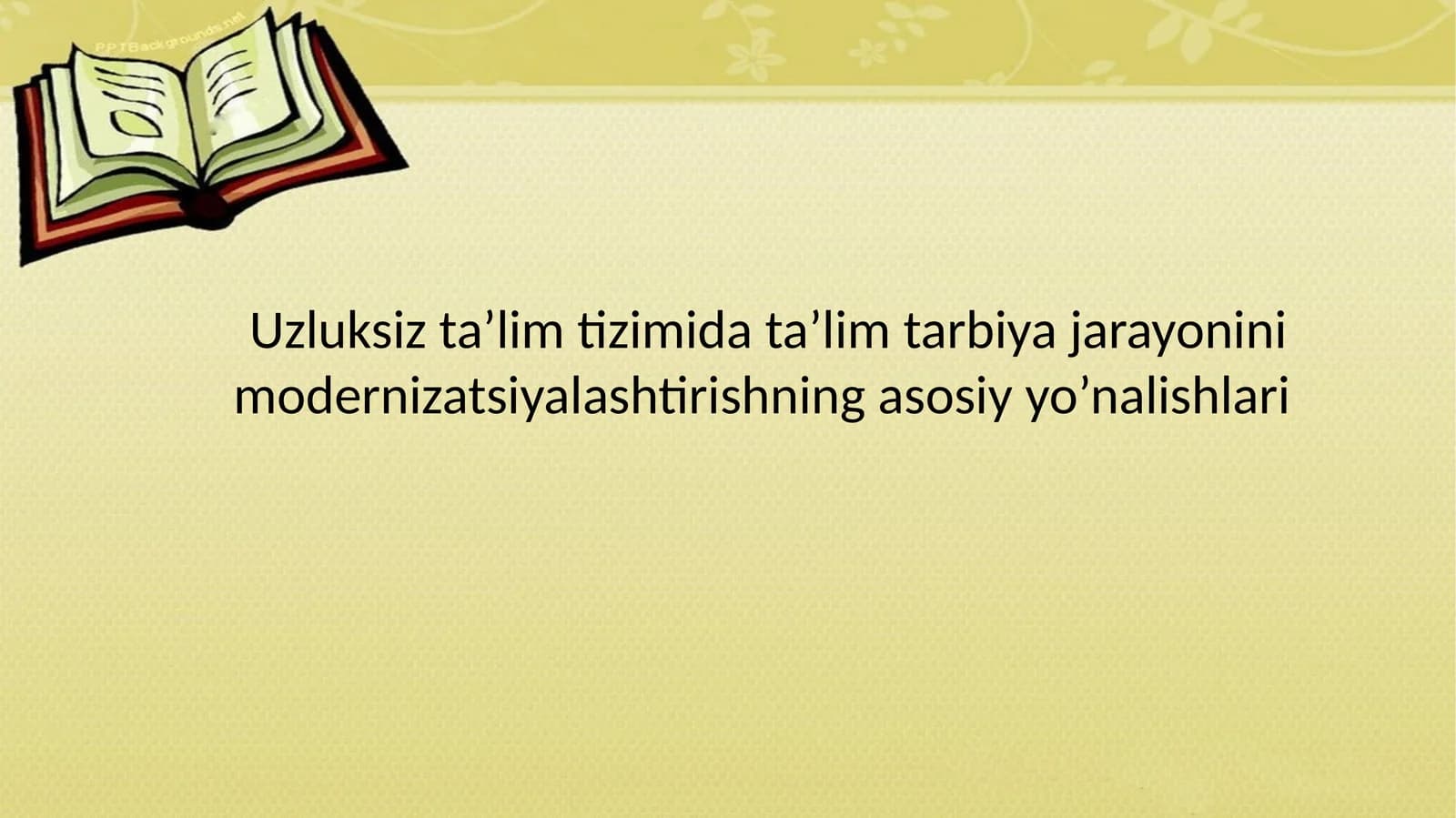 Uzluksiz ta’lim tizimi